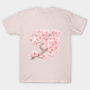 Elegant Sakura Blossoms | Japanese Cherry Blossom Graphic Design T-Shirt